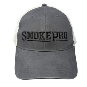 Smoke Pro Snapback Trucker Hat Gray One Size Adjustable Embroidered Camp Chef